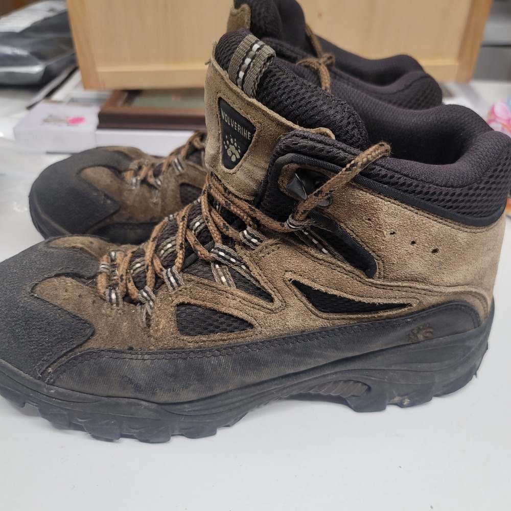 Wolverine Men's Hiking Boots Waterproof Brown Suede Leather Work Boots